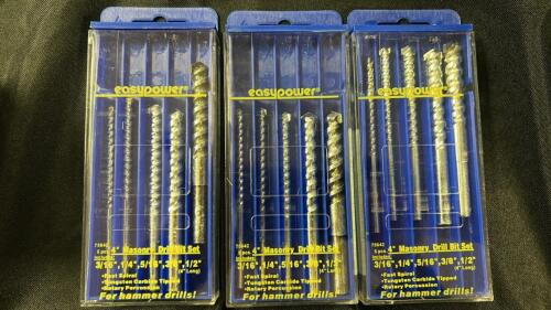 (3) 5PCS MASONRY DRILL SET