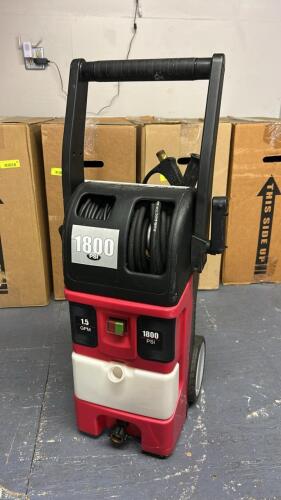 (1) 1800 PSI ELECTRIC PRESSURE WASHER