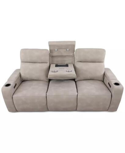 MACYS GREMMEL FABRIC POWER RECLINING LOVE SEAT