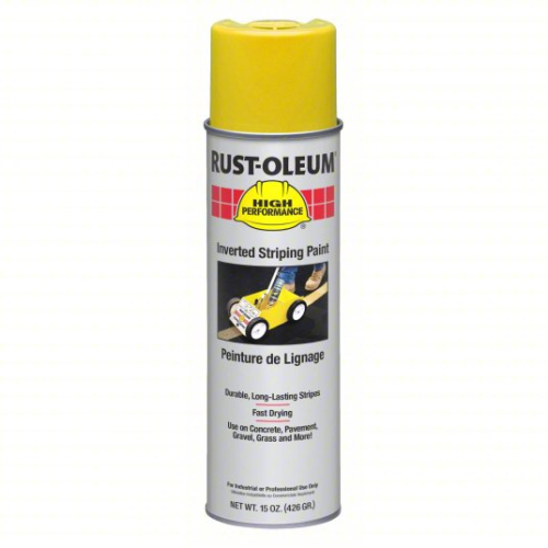 (4) YELLOW INVERTED STRIPING PAINT