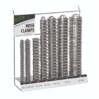 (1) DISPLAY RACK OF HOSE CLAMPS