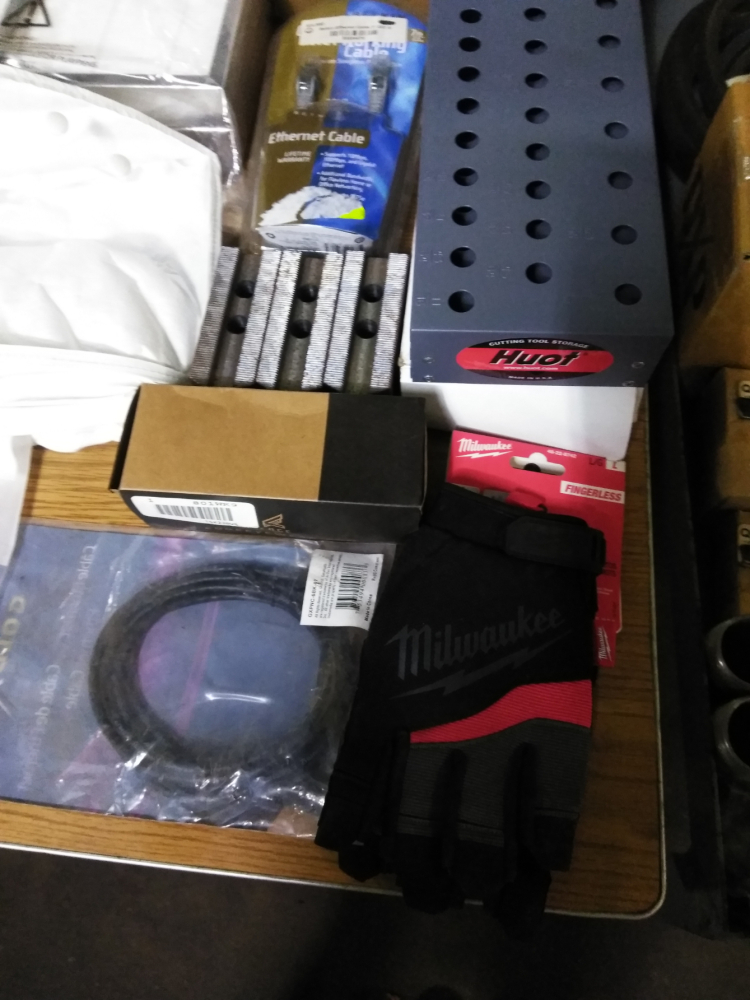 (1) TABLE OF MISC ITEMS