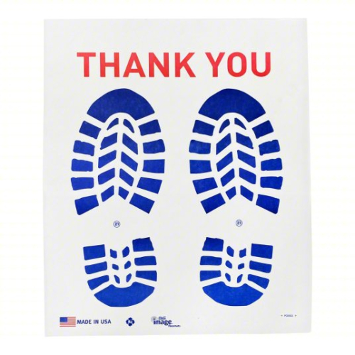 (1) CASE OF (500) PAPER FLOOR MATS