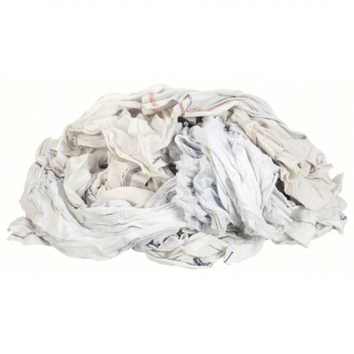 (1) CASE OF WHITE T-SHIRT RAGS