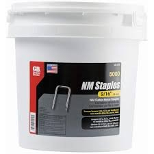 (1) BUCKET OF (5000) NM CABLE STAPLES