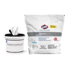 (2) BAGS GERMICIDAL DISINFECTING WIPES WITH BUCKETS