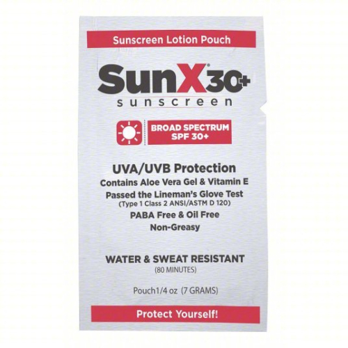 (1) BOX OF (300) PACKS OF SUNSCREEN