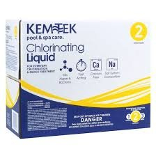 (1) BOX OF LIQUID CHLORINATING LIQUID