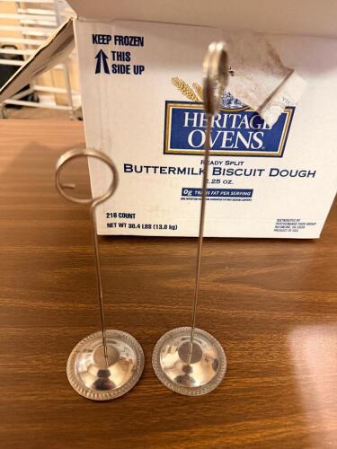 (1) BOX OF NUMBER STANDS