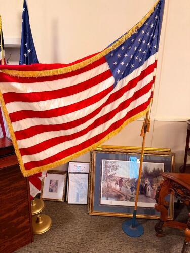 AMERICAN FLAG W/ STAND AND POLE