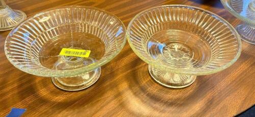 (2) SMALL GLASS BOWLS