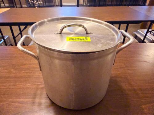 20 QT STAINLESS STOCK POT W/LID