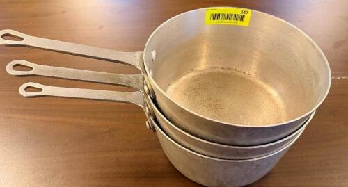 (3) 8" SAUCE POTS