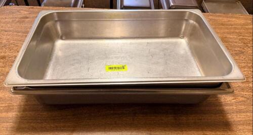 (2) FULL SIZE STAINLESS INSERTS