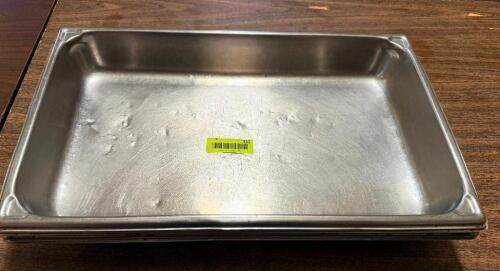(4) FULL SIZE STAINLESS INSERTS