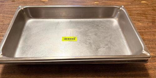 (4) FULL SIZE STAINLESS INSERTS