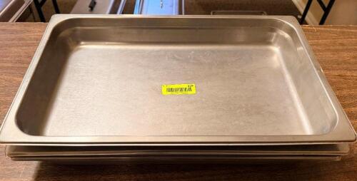 (4) FULL SIZE STAINLESS INSERTS