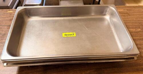 (4) FULL SIZE STAINLESS INSERTS