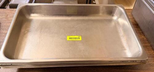 (4) FULL SIZE STAINLESS INSERTS