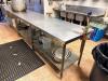 8' X 30" STAINLESS TABLE W/ MOUNTED CAN OPENER