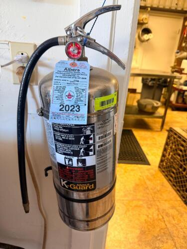 WET CHEMICAL FIRE EXTINGUISHER.
