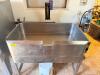 GROEN COMMERCIAL BRAISING PAN WITH TILTING MECHANISM AND INTEGRATED CONTROL HOUSING.