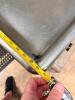 RIGHT SIDE 109" X 30" L SHAPED STAINLESS SOIL TABLE W/ SPRAY SINK AND RISER SHELF. - 5