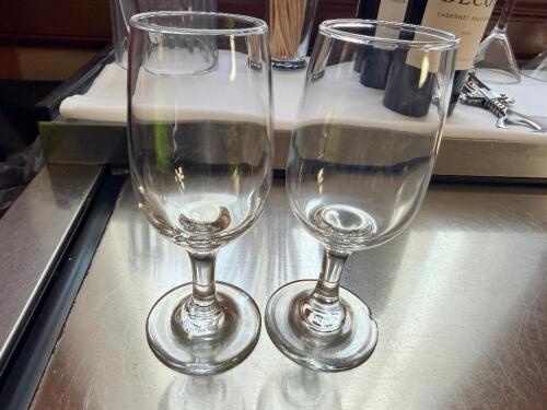 (24) GLASS WATER GOBLETS