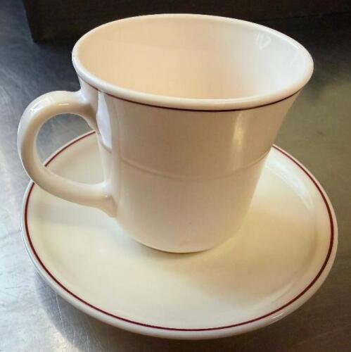 (24) CHINA COFFEE MUG AND SAUCER SETS.