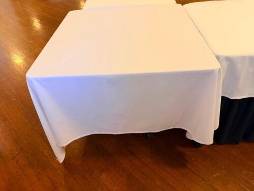 (3) 36" X 36" LAMINATE TOP TABLES W/ BASES/