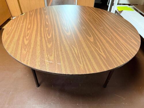 (5) 60" ROUND COMPOSITE TOP / LAMINATE BANQUET TABLE W/ FOLDING LEGS