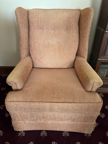 (2) UPHOLSTER ARMCHAIRS