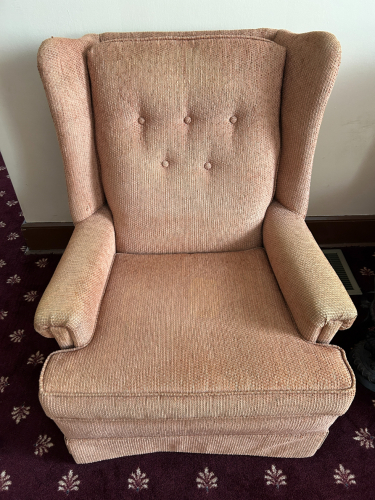 (2) UPHOLSTER ARMCHAIRS