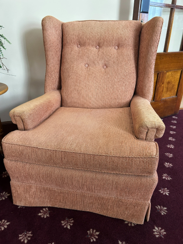 (2) UPHOLSTER ARMCHAIRS