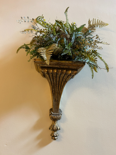 (2) LARGE WALL DECOR ARTIFICIAL PLANTS
