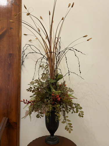 (2) FAUX FLORAL ARRANGEMENTS