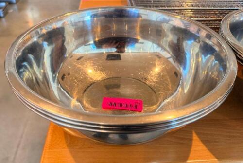 (3) 12" STAINLESS MIXING BOWLS