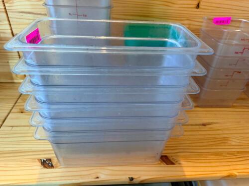 (6) 1/3 SIZE PLASTIC INSERTS.