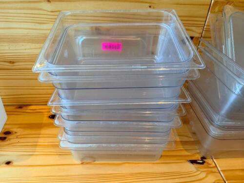 (6) HALF SIZE PLASTIC INSERTS