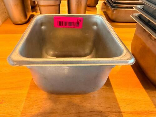 (8) 1/6 SIZE STAINLESS INSERTS.