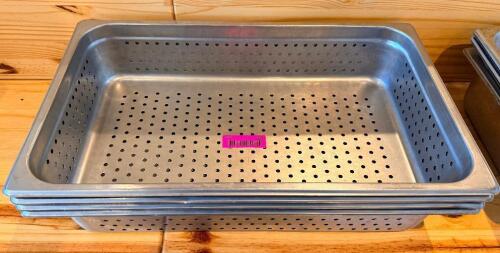 (4) FULL SIZE SLOTTED STAINLESS INSERTS.