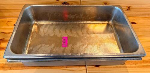 (3) FULL SIZE STAINLESS INSERTS.