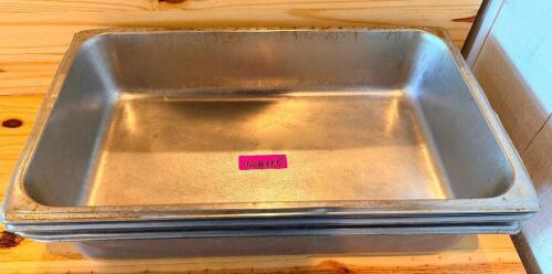 (3) FULL SIZE STAINLESS INSERTS.