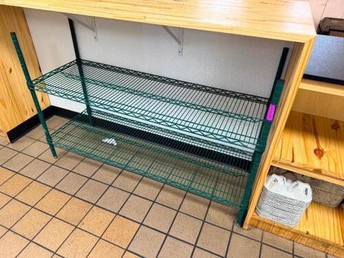 48"X 24" TWO TIER COATED WIRE SHELF ( HALF SIZE )
