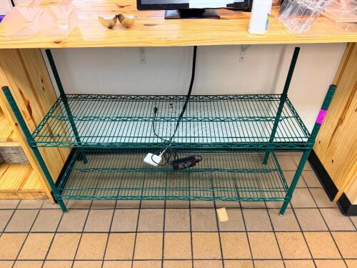 48"X 24" TWO TIER COATED WIRE SHELF ( HALF SIZE )
