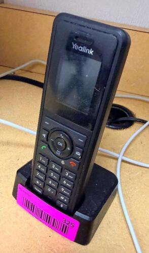 (2) YEALINK CORDLESS OFFICE PHONES