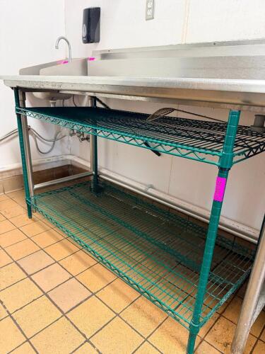 48"X 24" TWO TIER COATED WIRE SHELF ( HALF SIZE )