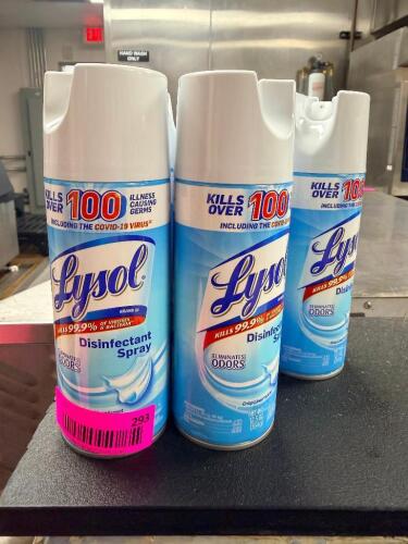 (5) VANS LOF LYSOL CLEANER SPRAY