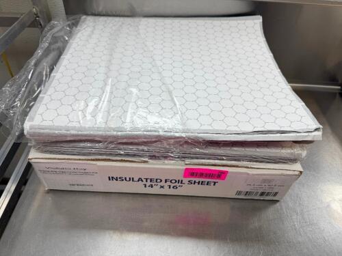 (1) LOT OF INSULATED FOIL SHEETS.