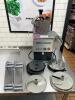 ROBOT COUPE COMMERCIAL FOOD PROCESSOR WITH PUSHER ASSEMBLY AND MULTIPLE CUTTING DISCS INCLUDING SLICING AND SHREDDING ATTACHMENTS. - 2